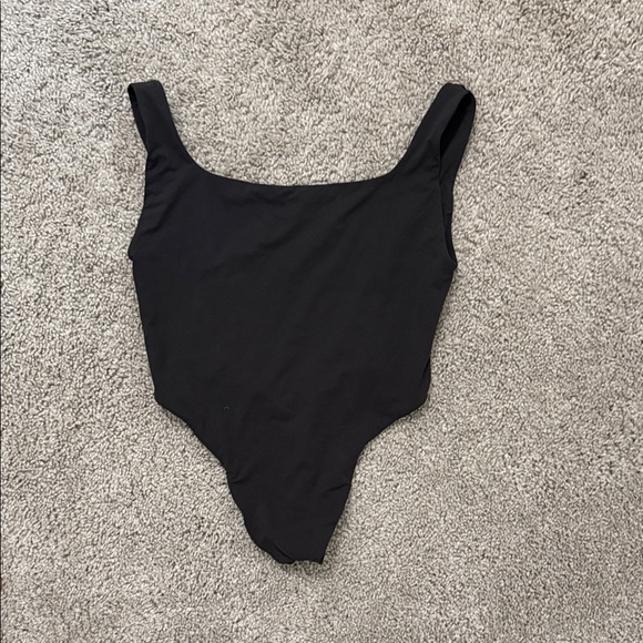 SKIMS Elegant Black One-Piece Swimsuit - Picture 1 of 2